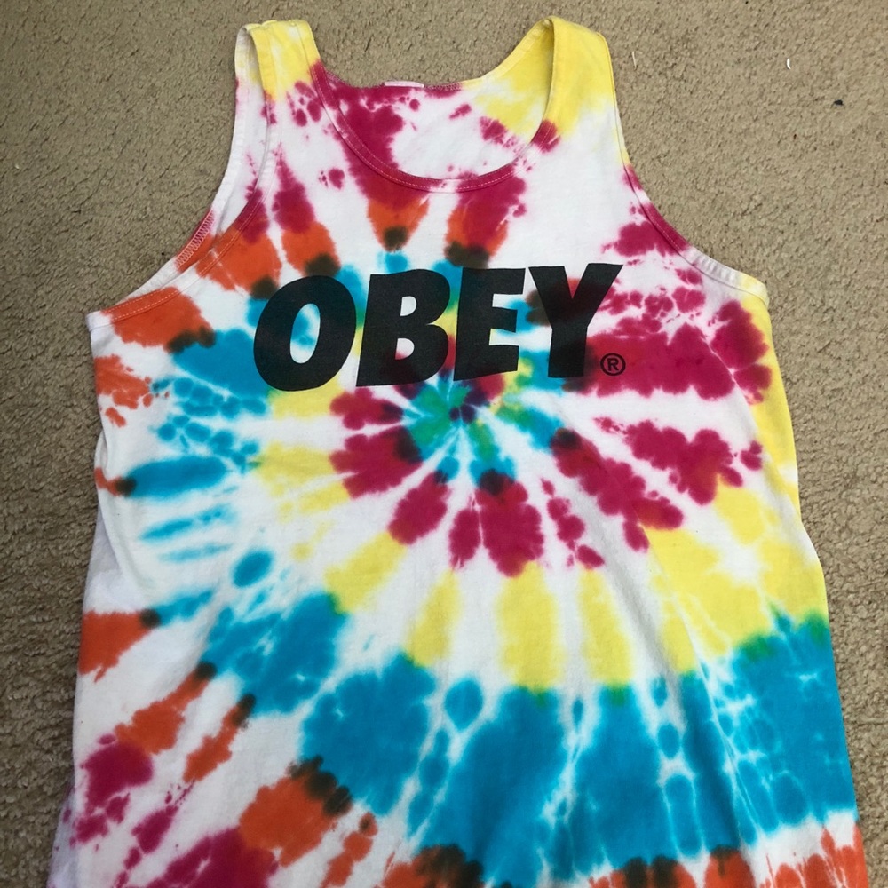 Obey Mens Tank Top Size Medium